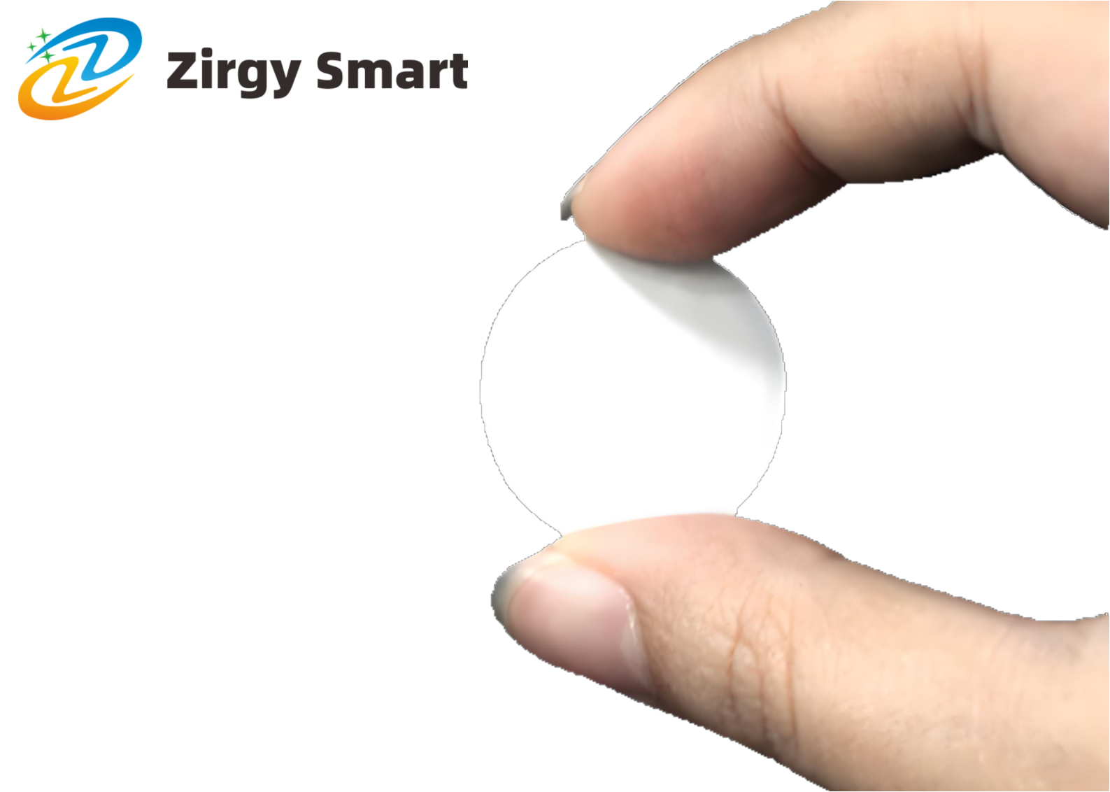 NFC label diameter 25mm product real shot display four