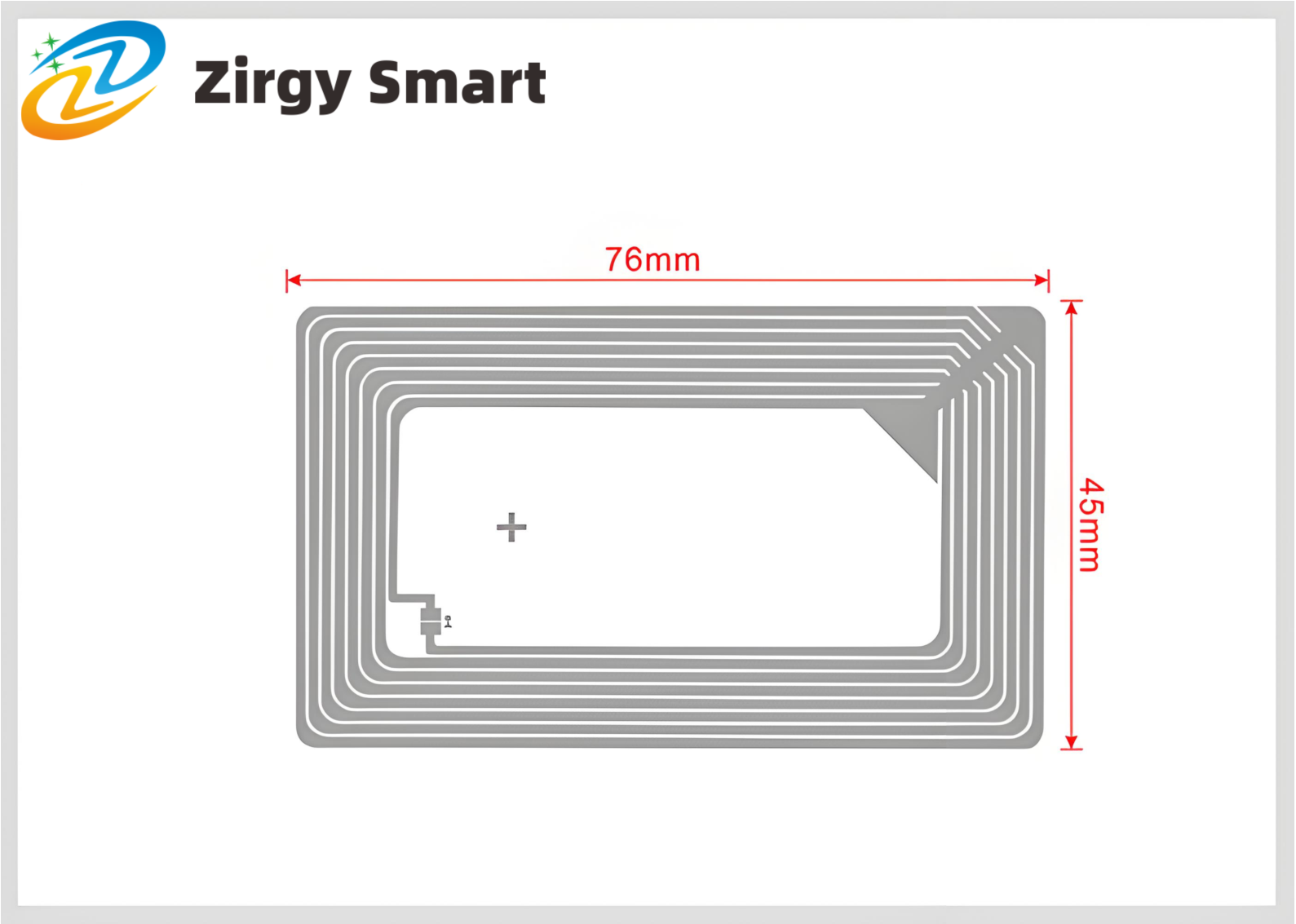 High temperature RFID electronic tag 86*54mm product analysis display 1