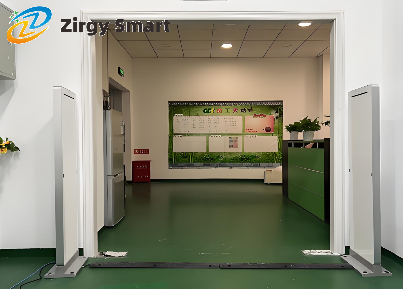 Beautiful high performance UHF RFID channel door ZJ-TDM01 product schematic