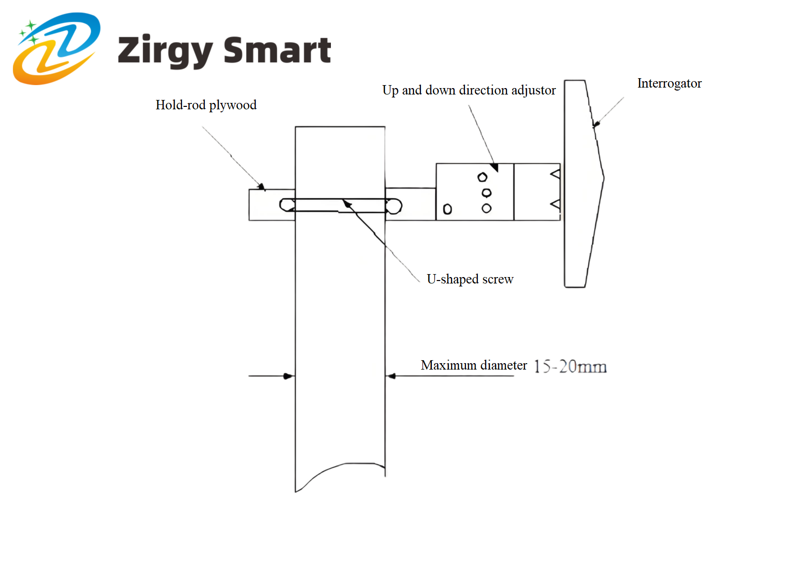 Asset management active directional base station ZJB-50 installation fixed diagram