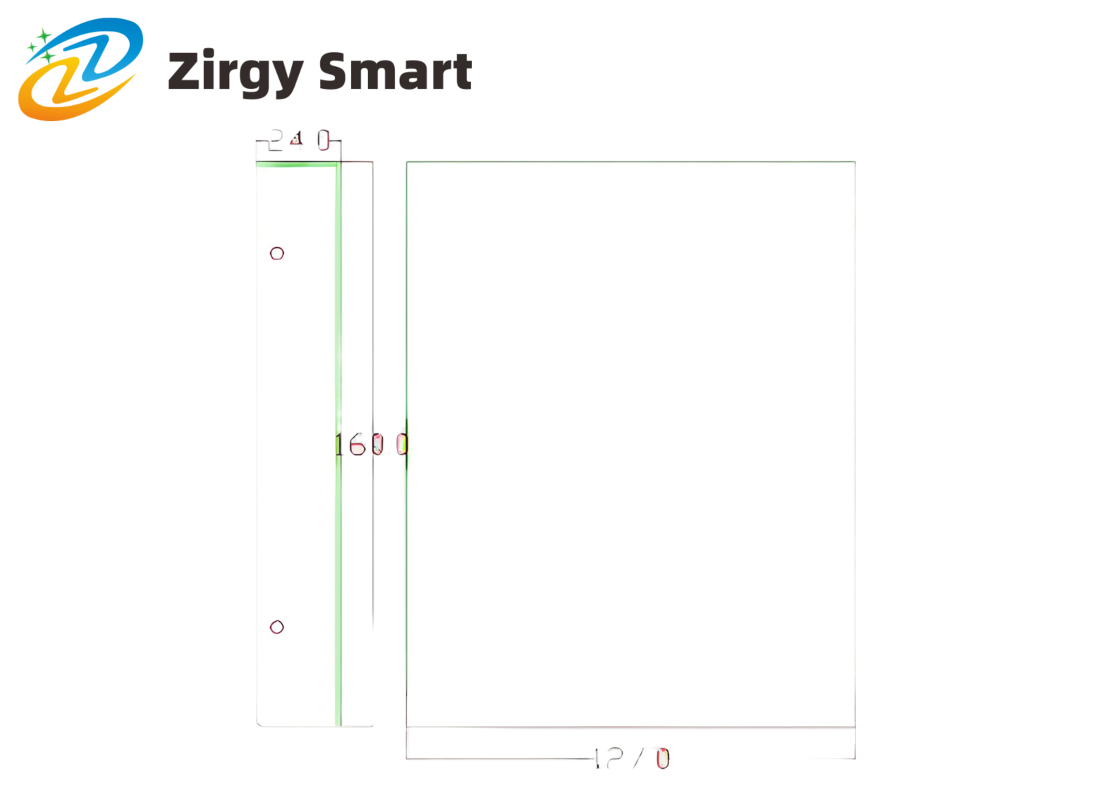 Remote UHF ZJ-F508-4A/IP reader dimensions