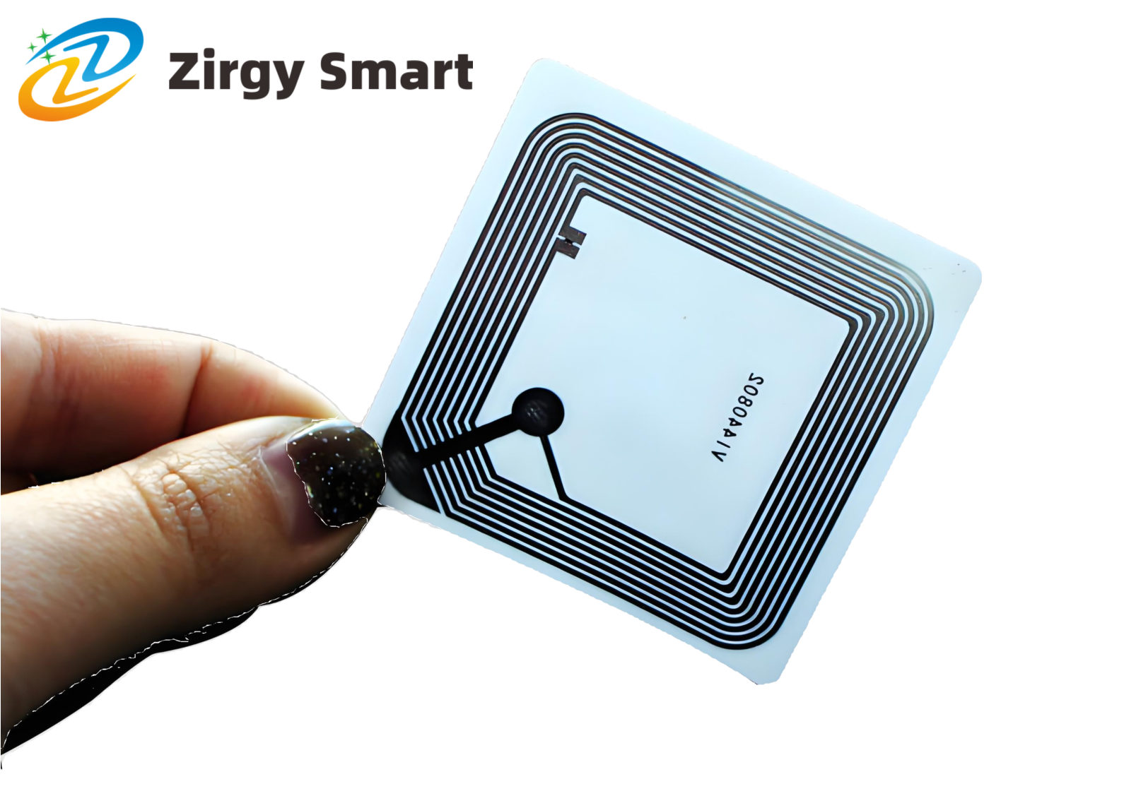 High frequency blank coated paper label I-code X 50*50mm real shot display 4