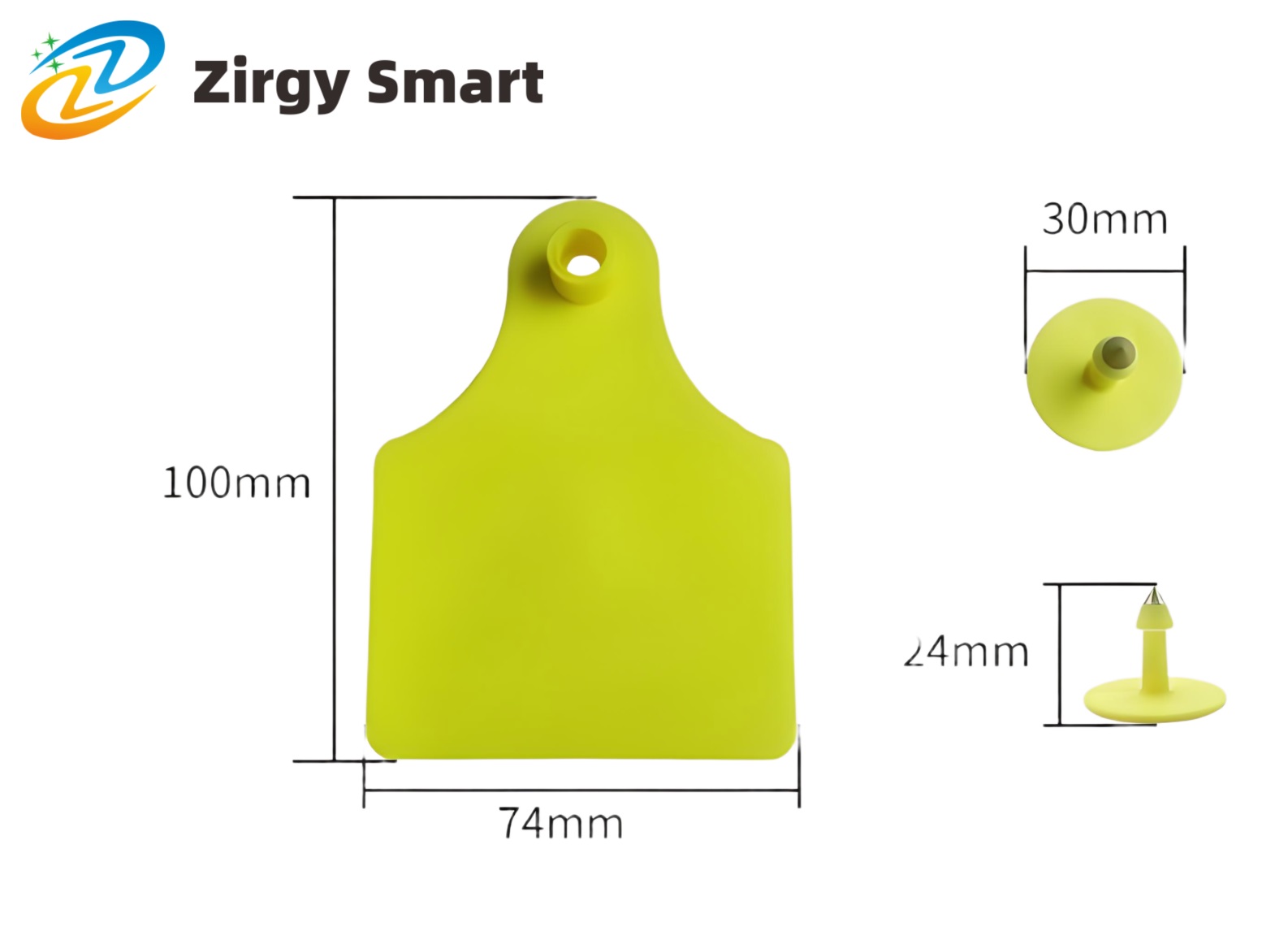 Uhf smart label ear tag ZJDW01-UHF real shot display Figure 3
