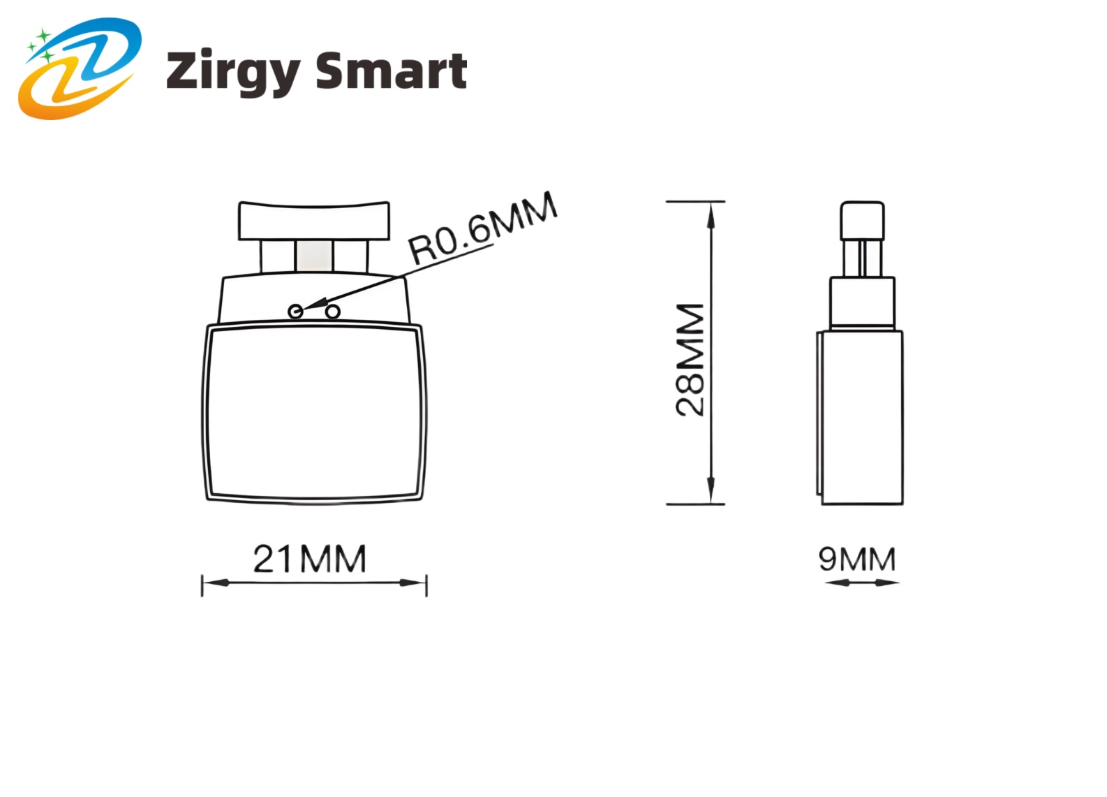 Electronic lead seal RF label ZJ-04E real shot display Figure 2