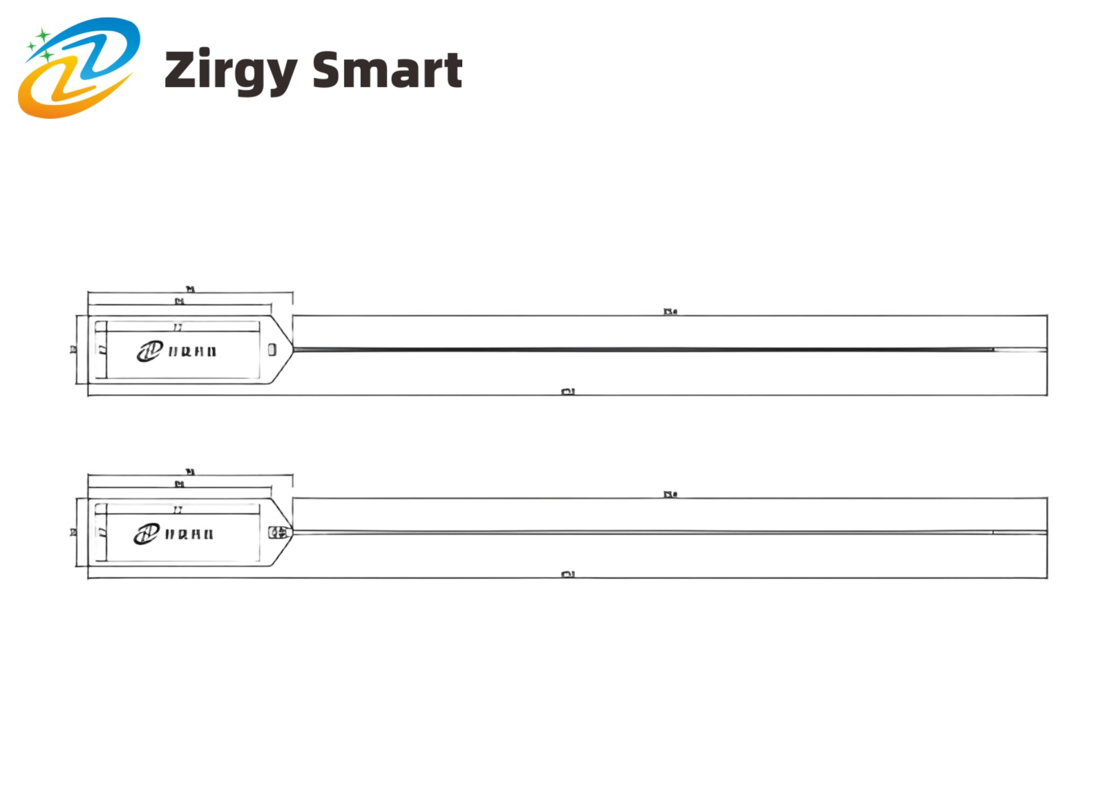 Cable tie label ZJZD9632 Real shot display Figure 2