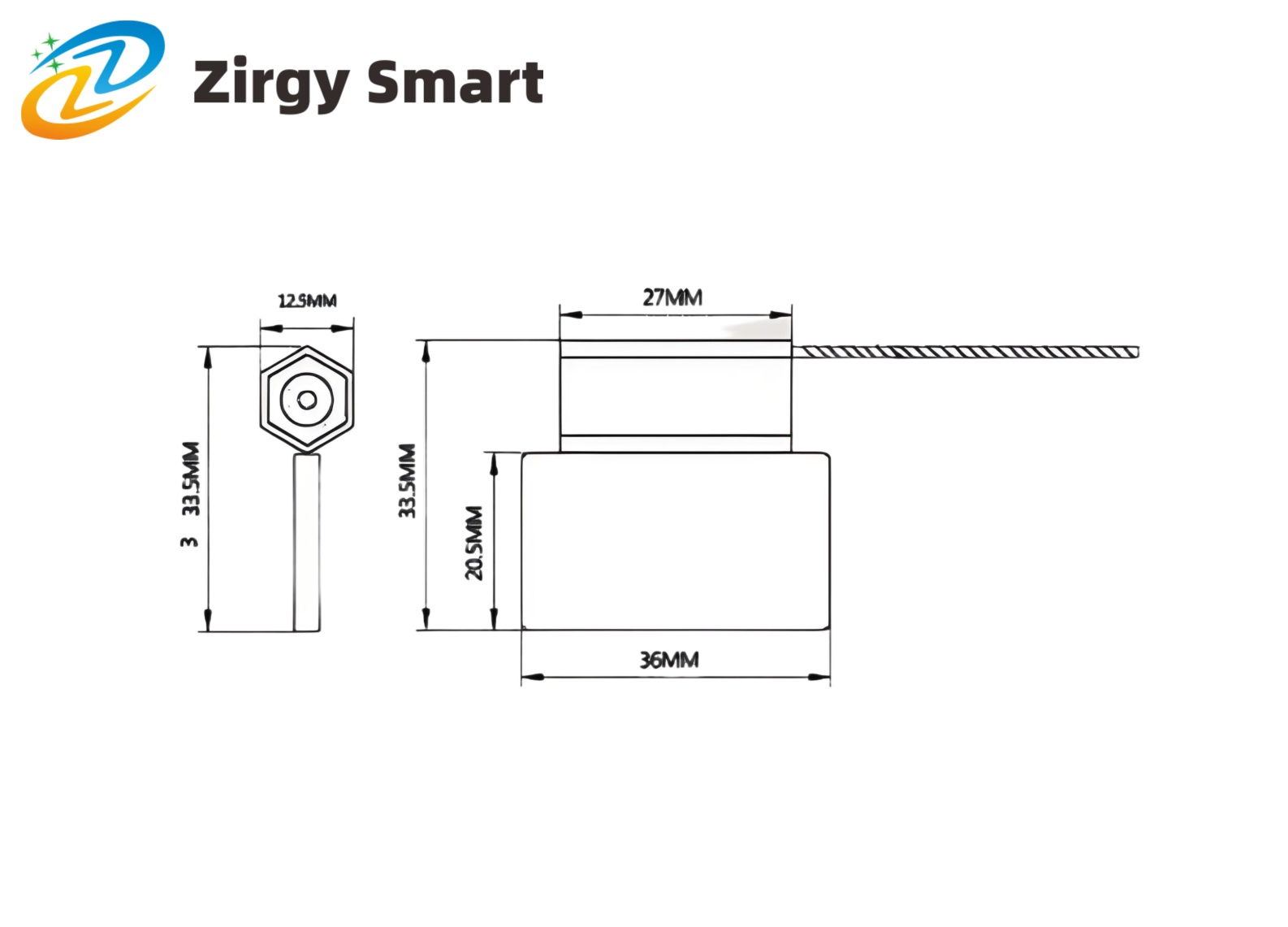 Lead seal RFID anti-counterfeiting label ZJ-06H real shot display figure 2