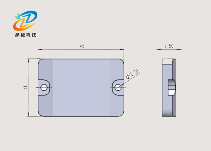 Strong acid and alkali resistance high temperature resistance to metal label ZJ4631 product real picture 2