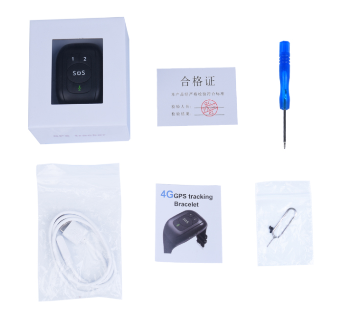 GPS 4G bracelet packaging accessories